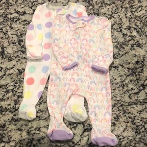 Cloud Island pajamas set. Size: Newborn